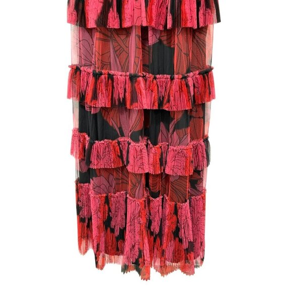 Anthropologie Hutch Freya Sleeveless Tiered Tulle Maxi Dress Size 8 NWT - Picture 7 of 11